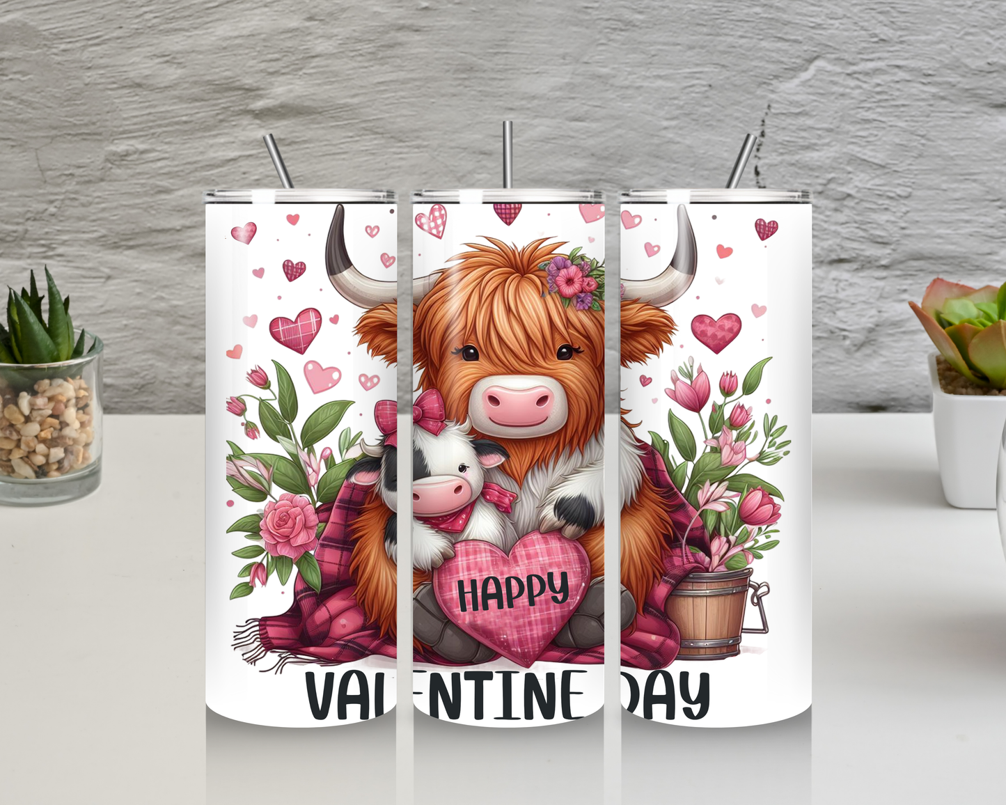 Cow Valentines Tumbler