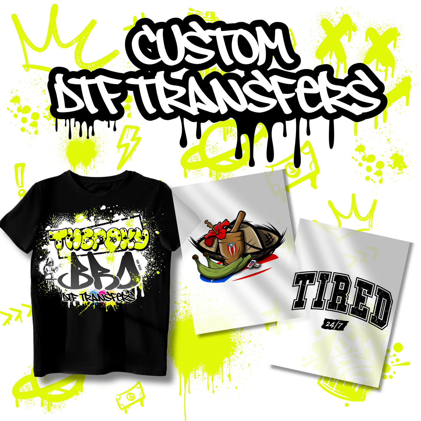 Custom DTF Transfers