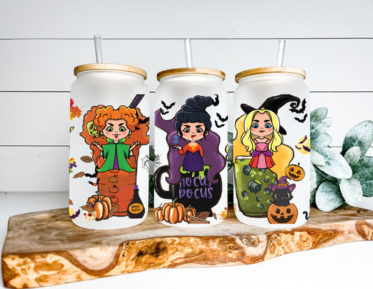 Hocus Pocus Glass Can