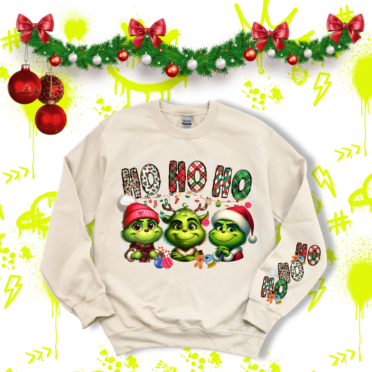 Ho Ho Ho Grinch Crewneck