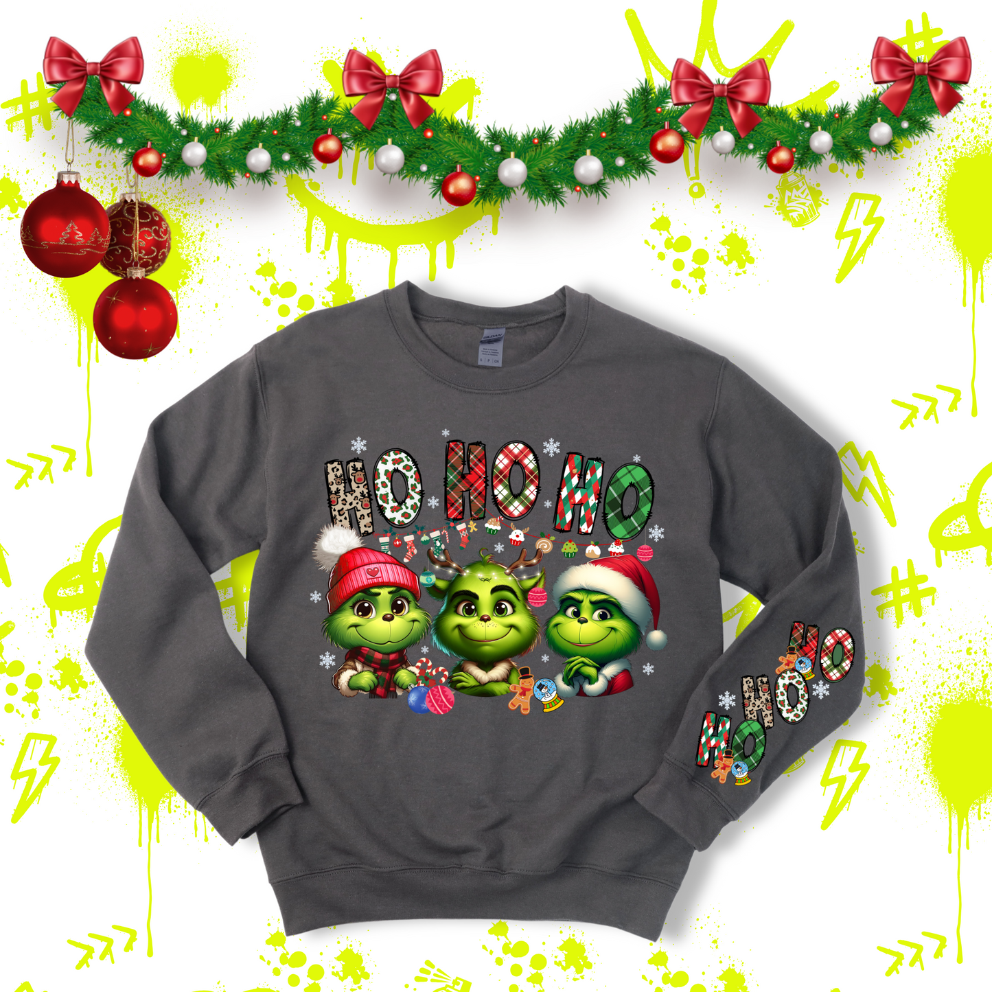 Ho Ho Ho Grinch Crewneck