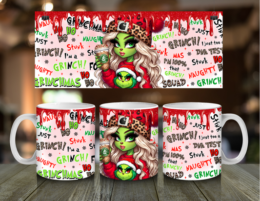 Grinch Girl Mug