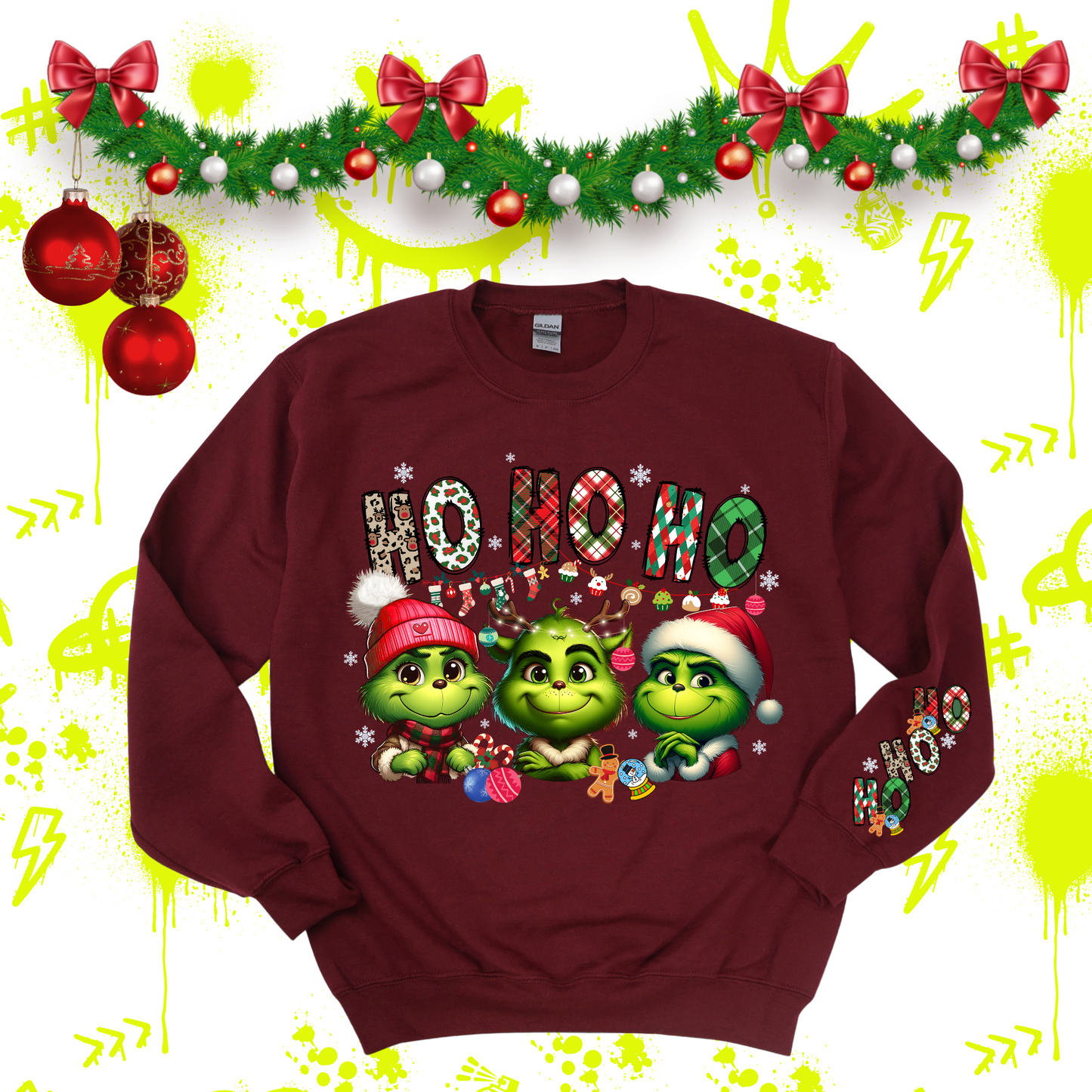 Ho Ho Ho Grinch Crewneck