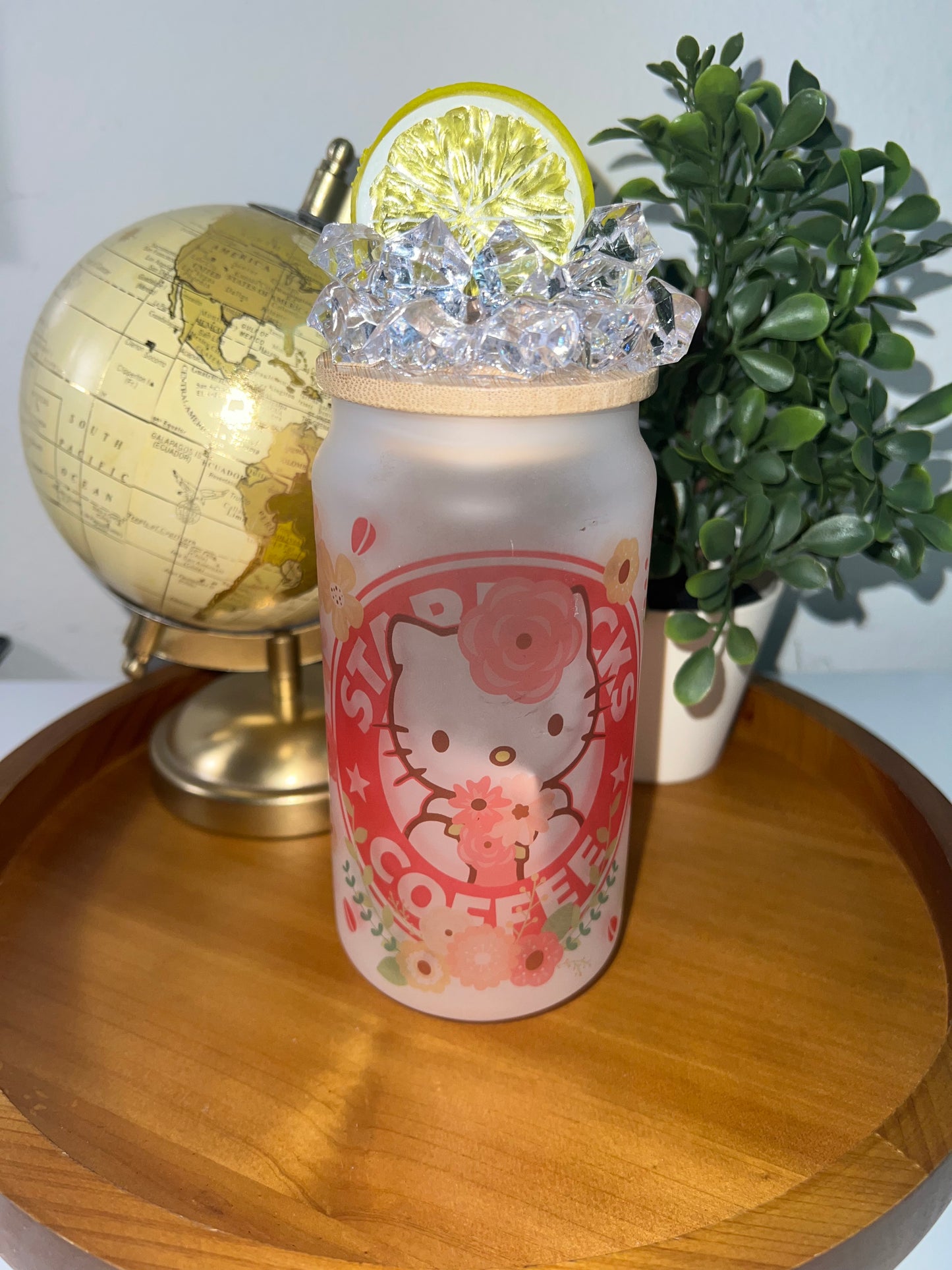 Hello Kitty Glass Can