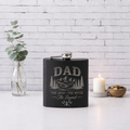 Custom Engraved 6 oz Black Stainless Steel Flask