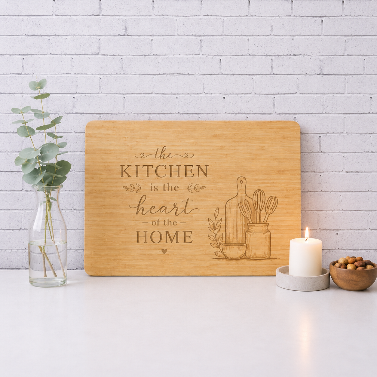 Personalized Bamboo Cutting Board | Custom Engraved Cutting Board