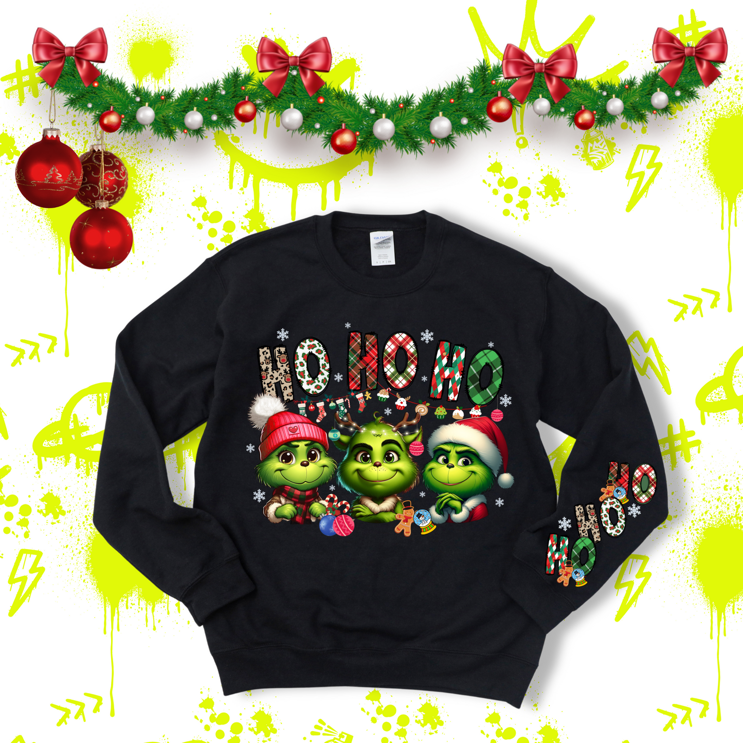 Ho Ho Ho Grinch Crewneck