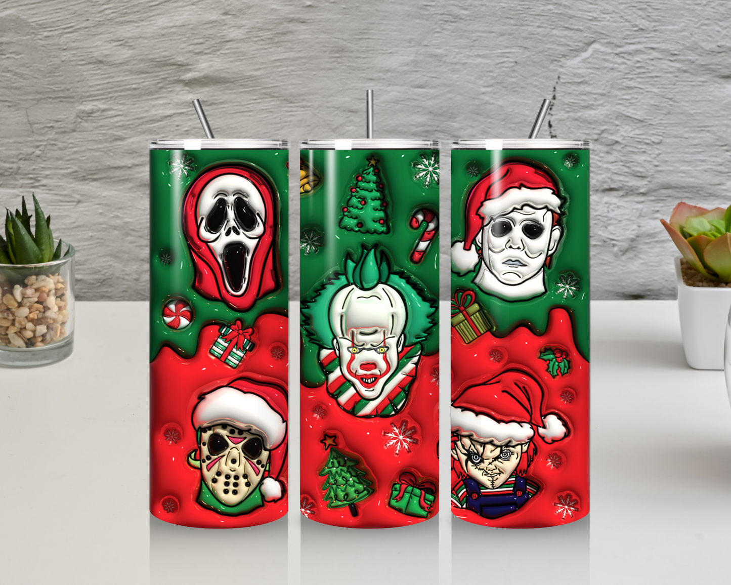 Christmas Horror Tumbler