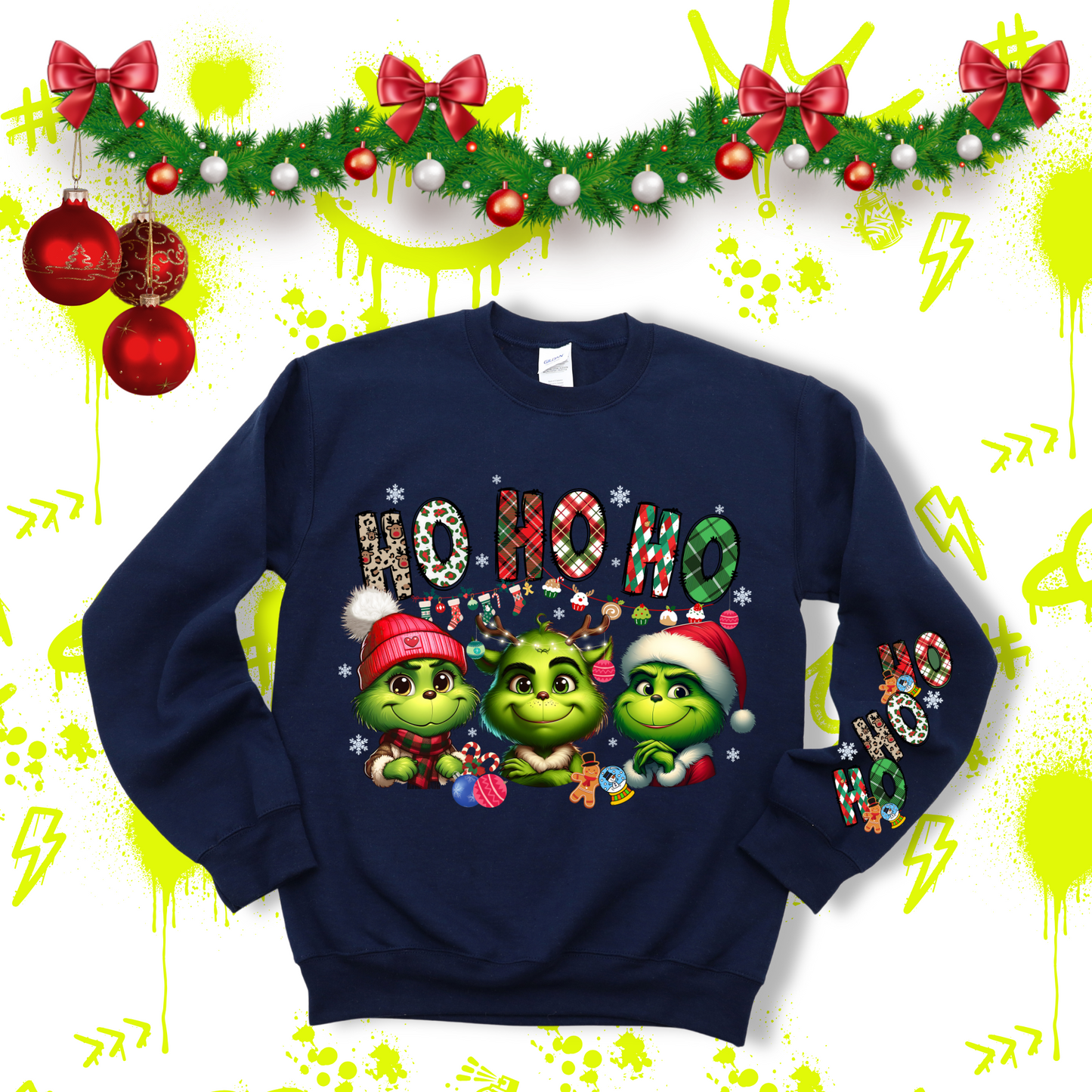 Ho Ho Ho Grinch Crewneck