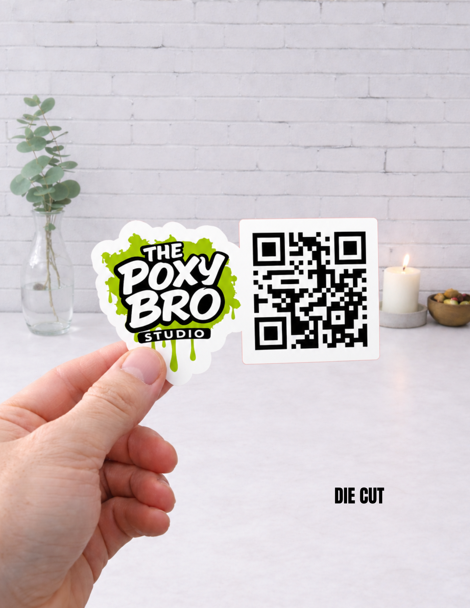 QR Code Waterproof Stickers – High-Quality | Kiss Cut | Die Cut