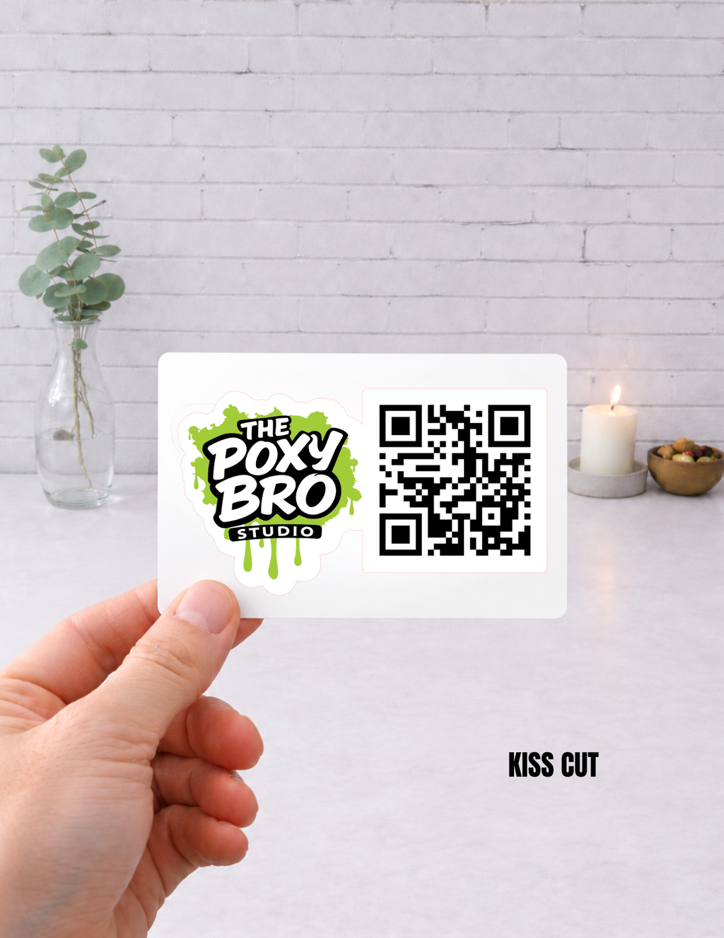QR Code Waterproof Stickers – High-Quality | Kiss Cut | Die Cut